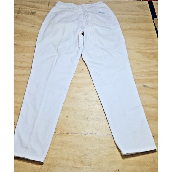 Vintage Gitano White Denim Jeans 14 long Women high Rise tapered leg - Picture 14 of 14